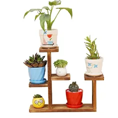 Exttlliy Wooden DIY Mini Tabletop Plant Stand Plant Table Desktop Plant Plant برای فروش آنلاین |  eBay