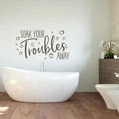 تزیین دیواری حمام مشکلات خود را خنک کنید تزئینات دیواری خانگی |  اتسی