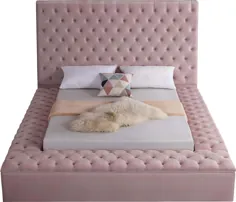 تختخواب Bliss Pink King size تختخواب مبلمان Meridian تختخواب کینگ