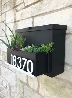 Drop Me A Line Mailbox 2.0 Planter Modern Mailbox House |  اتسی