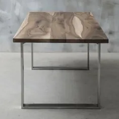 LIVE EDGE میز ناهار خوری میز گردویی یک تخته میز چوبی |  اتسی