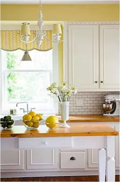 15 طرح آشپزخانه زرد زرق و برق دار