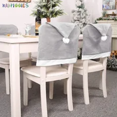 روکش صندلی کلاه سانتا BadPiggies Grey for Decor Christmas Dining Party Home Decor Party (6Pack) - Walmart.com