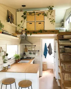 19 ایده و طراحی داخلی خانه کوچک |  فضای ذخیره سازی اضافی