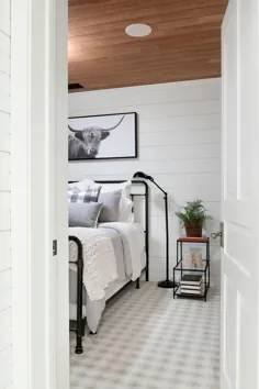 طراحی اتاق خواب مهمان مزرعه خانگی