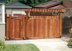 دروازه های خودکار چوبی زیبا