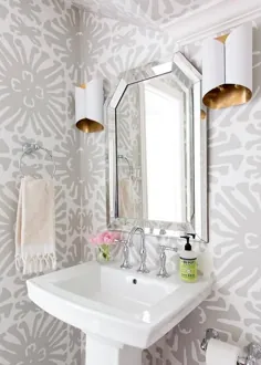 29 ایده کاغذ دیواری خارق العاده که برای حمام پودری خود امتحان کنید (قسمت 1)