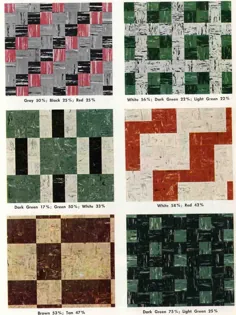 30 الگو برای کاشی کف وینیل از دهه 1950 -