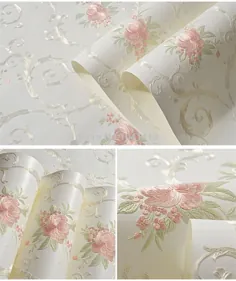 کاغذ دیواری Self Adhesive Flowers Pastoral Flowers 3D Stereo Floral Wall Sticker اتاق نشیمن اتاق خواب اتاق عروسی خانه عروسی PVC دکوراسیون 3D ضد آب | تصاویر پس زمینه |  - AliExpress