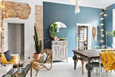 Un salon et une chambre pour voir la vie en bleu - PLANETE DECO دنیای خانه ها