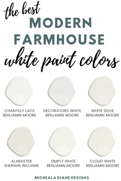 رنگ سفید مدرن خانه مزرعه