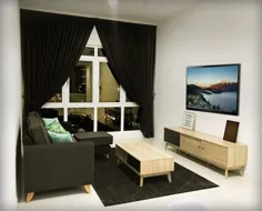 طراحی اتاق نشیمن کوچک در مالزی |  توصیه کنید