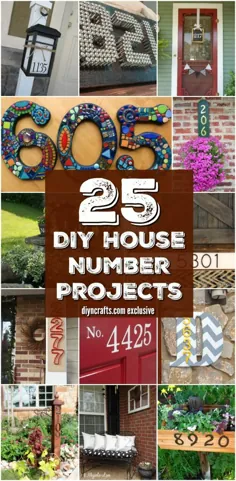 25 پروژه خلاقانه و منحصر به فرد برای نمایش زیبا شماره های خانه