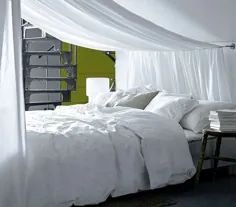روتختی و روکش بالش OFELIA VASS ، سفید ، کامل / ملکه (دو نفره / ملکه) - IKEA