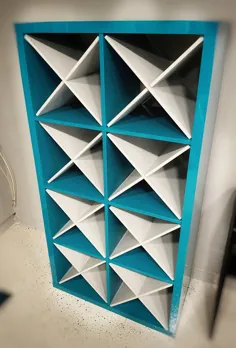 قفسه کفش مدرن DIY از قفسه IKEA KALLAX (قفسه های چوبی Cross X)