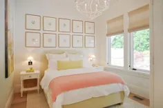 اتاق خواب های صورتی و زرد - کلبه - اتاق خواب