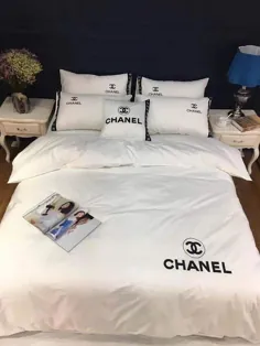 مجموعه تختخواب سفارشی 3D آرم Chanel Logo روتختی روتختی روتختی