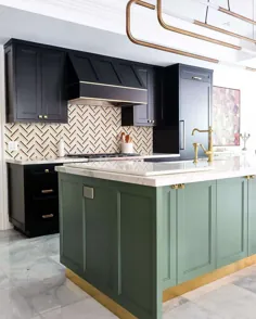 18 ایده کابینت آشپزخانه سبز که نمی توانیم به اندازه کافی از آنها خلاص شویم