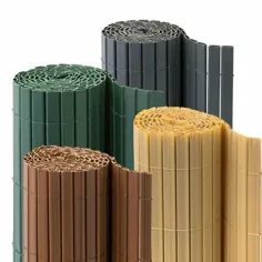 صفحه حاشیه PVC بامبو صفحه حاشیه حصار دیوار باغ حریم خصوصی اندازه / رنگ |  eBay