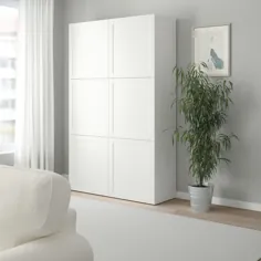 بهترین ترکیب ذخیره سازی با درب ، سفید Hanviken ، 47 1 / 4x15 3 / 4x75 5/8 "- IKEA