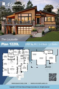 طرح 1220L - خانه معاصر و زرق و برق دار برای بسیاری از مکانهای بزرگ