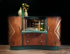 فروخته شده فروش Beautility Art Deco Drink Cabinet Coctail Cabinet |  اتسی