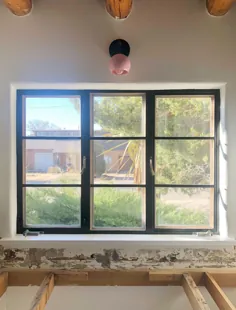 نقاشی پنجره استیل آشپزخانه.  |  در شانزده