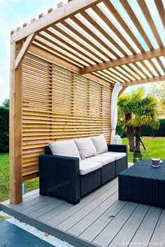 طراحی un jardin chez soi e / p espace design - emilie peyrille balkon، veranda & terrasse modernes bois effet bois |  احترام گذاشتن