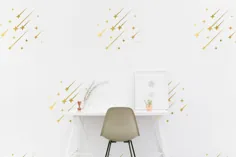 Star Falling star set wall Decal Pattern star could Sticker |  اتسی