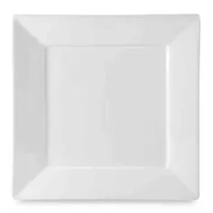 Everyday White® توسط Fitz and Floyd Square Rim Square Dinner Plate |  حمام تختخواب و فراتر از آن