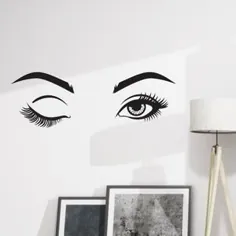 WALL DECAL: Her Eyes - برچسب Vanity Wall Decal