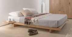 قاب تختخواب چوبی پلتفرم زیر شیروانی Fuji توسط تختخوابهای خوابیده