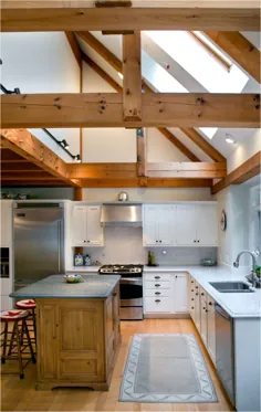 ایده های روشنایی آشپزخانه برای سقف سقف کلیسای جامع و پرتوهای سیاه رنگ