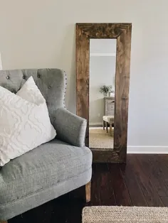 آینه چوبی چوبی خانه دار