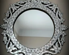 دکور دیوار آینه ای موزاییکی |  اتسی