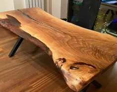 میز ناهار خوری Trestle Wood Rustic Wood Table آشپزخانه Rustic |  اتسی