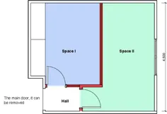 چگونه اتاق خواب را در دو مکان تقسیم کنیم؟