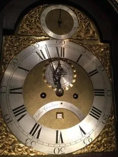 ساعت مچی چوبی ماهون عتیقه قرن هجدهم توسط توماس گاردنر از لندن - ساعتهای عتیقه زیبا