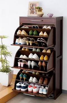 ایده های طراحی قفسه کفش های عملی برای خانه های کوچک