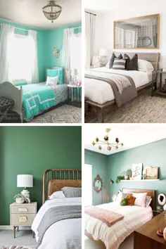 اتاق خواب سبز مدرن