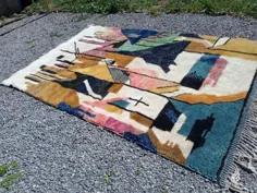 فرش بنی اورین فرش مراکشی فرش بربری پشم اصل |  اتسی