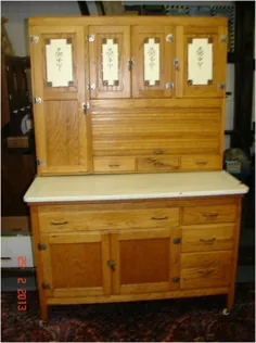 کابینت آشپزخانه Antique Oak Hooiser W / Siffter