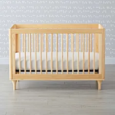 تختخواب قابل تبدیل Babyletto Lolly White & Natural 3 در 1 با کیت تبدیل تخت کودک نوپا + نظرات |  جعبه و بشکه