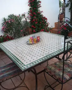 میزهای موزاییکی - میزهای کاشی کاری مراکشی بصورت آنلاین در La Casa Bella