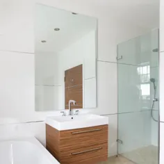 Glacier Bay 36 in W W 60 in. H Frameless Rectangular Bathroom Mirror Vanity Mirror in Silver-81178 - The Home Depot