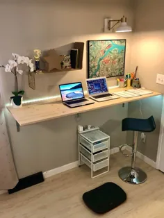 "دفتر" خانه جدید من با یک میز ایستاده آموزش از خانه را بسیار راحت تر می کند (دنور ، CO)