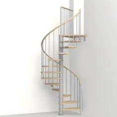 Arke Phoenix 47 in. Grey Spiral Staircase Staircase-K07142 - انبار خانه
