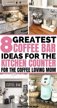 8 ایده کافه بار برای پیشخوان آشپزخانه (دکور و سازمان) |  زیستگاه برای مادر