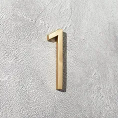 Aurele 4 "Brushed Brass House Number 1 + نظرات | CB2