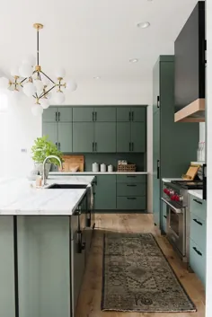 11 رنگ رنگ کابینت آشپزخانه سبز که ما قسم می خوریم